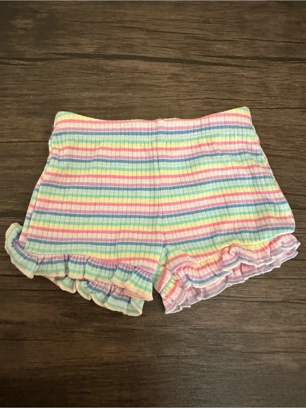 Girls' Garanimals Ruffle Elastic Waist Shorts 3-6M Set of 3